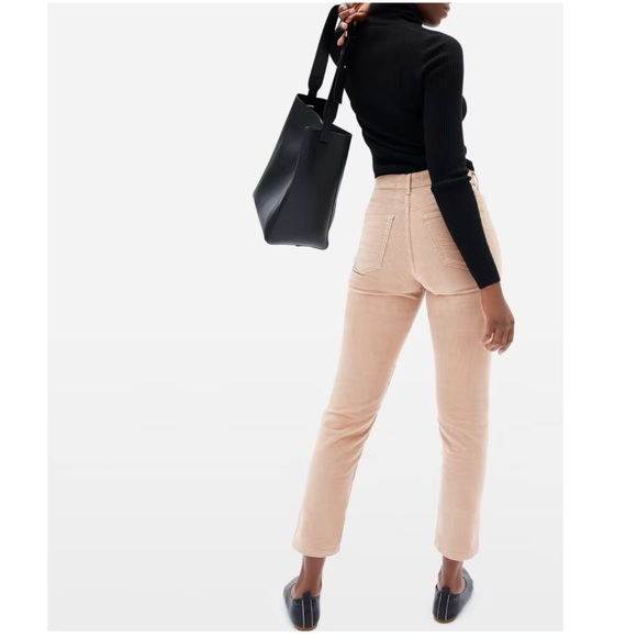 Everlane Baby Cord The Cheeky Straight Regular Corduroy Pants Petal Pink Size 30 - Picture 4 of 16